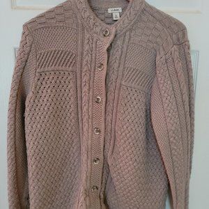 Brown/Tan LL Bean Cardigan